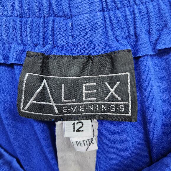 Vintage Alex Evenings Pants Womens 12 PETITE Pull On Stretch High Rise Straight - Picture 4 of 10